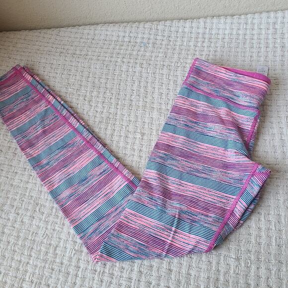 Ivivva By Lululemon Athletic Multicolor Leggings Girls Size 12 - Picture 2 of 9